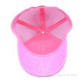 Hochwertige rosa Pailletten Trucker Hut